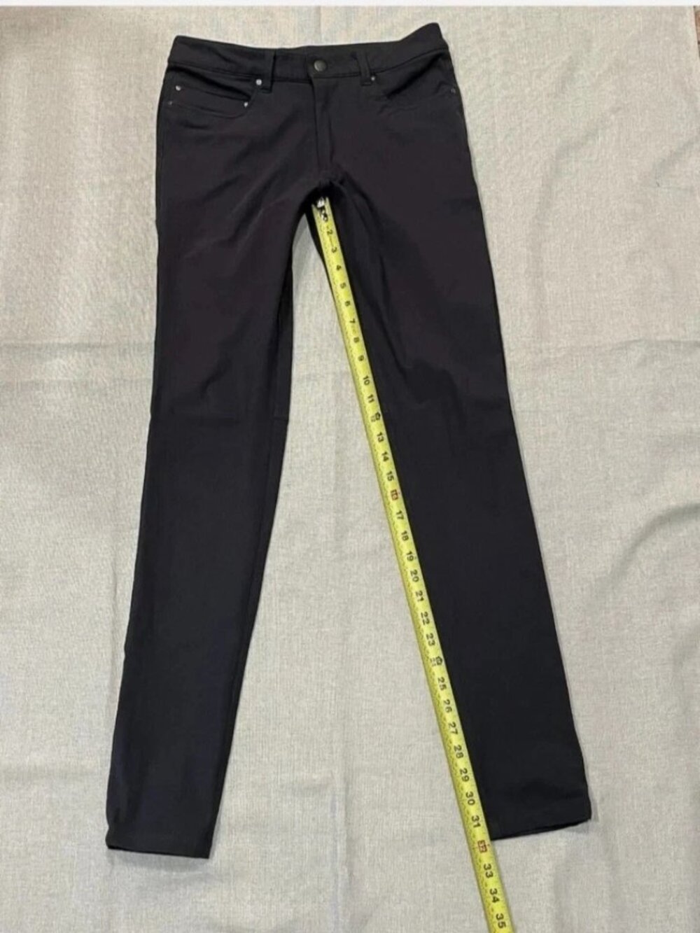 Lululemon City Sleek 5 Pocket Small Pants Womens Size 28 Black
